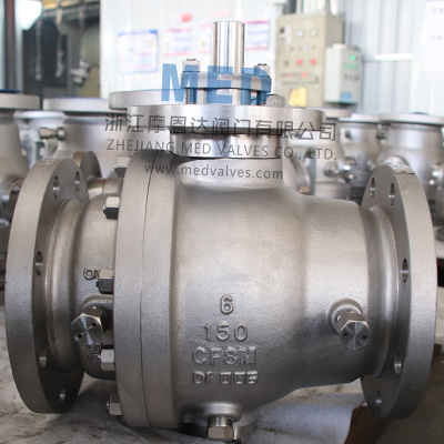 Trunnion Mounted Ball Valve, 6 Inch, CL150, RF, CF8M UK  Trunnion Mounted Bal